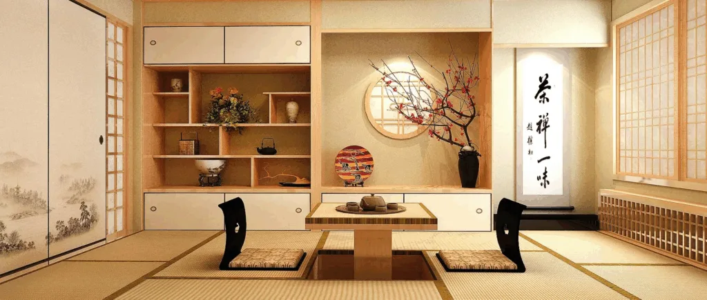 Ruang Tamu Minimalis Jepang